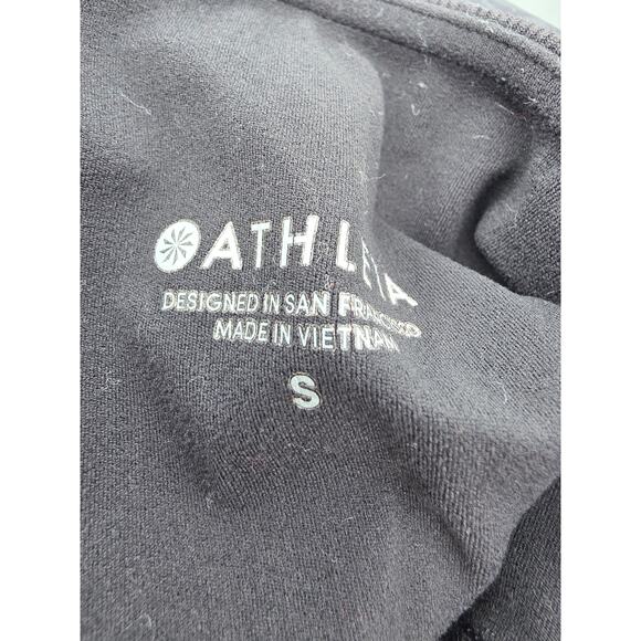 Athleta Black Floral Leggings S Womens Skinny Leg Pull On Athletic Wear - Picture 6 of 8